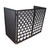 Stepped Hearts Facade Enhancement Scrims - White Hearts on Black | Set of Two