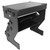 Z-Table Jr Folding DJ Table Mobile Workstation Flight Case Style with Handles and Wheels