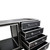 12U Shockproof Workstation Case W-Dual Side Table and Drawers | 24 In Rail to Rail