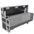 Universal Case for Flat Panel Monitor LED-LCD-Plasma TV Dual 55" to 70" Adjustable Flight Case W-4 Inch Casters