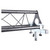 10-Feet Height Adjustable Portable Crank Lighting Stand System with included 2x T-Bars Triangle Truss for 5ft 10ft 15ft Width