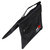 25lb Capacity Black Double Zipper Empty Saddlebag Sandbag