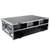 ATA Digital Audio Mixer Flight Case for Behringer WING Console with Doghouse Compartment and Caster Wheels