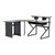 Desk Set W/ Main Desk Corner Rack