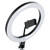 Ring Light Round Base Tripod Stand W/ Phone Clamp