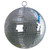 8" inch Mirror Disco Ball Bright Silver Reflective Indoor DJ Sphere with Hanging Ring for Lighting