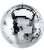 12" inch Mirror Disco Ball Bright Silver Reflective Indoor DJ Sphere with Hanging Ring for Lighting