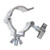 Aluminum Slim M10 O-Clamp with Big Wing Knob for 2" Truss Tube Capacity 165 lbs.