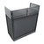 Vista DJ Booth Table Work Station with White Black Scrims and Carrying Bag