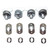 12" Aluminum 8mm Slotted Holes Truss Top Plate for F34 F32 F31 Conical Square Truss with Twist Locks and Connectors