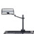 Black Adjustable Arm Mount Stand For 12-17" Laptop, VESA 75X75 and 100X100 fit 17-32" Monitor, For DJ Flight Case/Table