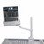 Black Adjustable Arm Mount Stand For 12-17" Laptop, VESA 75X75 and 100X100 fit 17-32" Monitor, For DJ Flight Case/Table