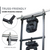 7FT Lighting Fixture Moving Head U-Grid Module with 4 Adjustable Bars and Casters or Rubber Feet or Down Rigging