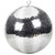 24" inch Mirror Disco Ball Bright Silver Reflective Indoor DJ Sphere with Hanging Ring for Lighting