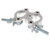 Aluminum Slim Dual M10 Clamp with Big Wing Knob for 2" Truss Tube Capacity 661 lbs.