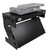 B-Stock DJ Z-Table Folding DJ Table Mobile Workstation Flight Case Style with Handles and Wheels