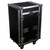 11U Top Slanted 16U Vertical Pro Combo Rack with Casters