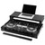 Road Case Series DDJ-REV7 Case in Black with Wheels and Glide Style Laptop Platform