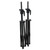 6' Ft Twin Pack Professional Telescoping Crank Speaker Stand Set with Carrying Bag Black Finish