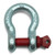 4 3/4 Ton 3/4" 0.75" Galvanized Screw Pin Anchor U Shackle