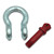4 3/4 Ton 3/4" 0.75" Galvanized Screw Pin Anchor U Shackle