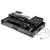 Odyssey Performance Ready Series (Pre-Wired XLR Patch Panel) Black 1U Case for DDJ-REV5 with Wheels and Glide Style Laptop Platform