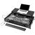 Odyssey Performance Ready Series (Pre-Wired XLR Patch Panel) Black 1U Case for DDJ-FLX10 with Wheels and Glide Style Laptop Platform