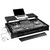 Odyssey Performance Ready Series (Pre-Wired XLR Patch Panel) Black 1U Case for XDJ-AZ with Wheels and Glide Style Laptop Platform