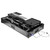 Odyssey Performance Ready Series (Pre-Wired XLR Patch Panel) Black 1U Case for XDJ-AZ with Wheels and Glide Style Laptop Platform