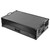 Odyssey Performance Ready Series (Pre-Wired XLR Patch Panel) Black 1U Case for RANE SYSTEM ONE with Wheels and Glide Style Laptop Platform