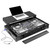 Odyssey Performance Ready Series (Pre-Wired XLR Patch Panel) Black 1U Case for RANE PERFORMER with Wheels and Glide Style Laptop Platform