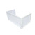 White Frame 6 Ft foldable 4 Panel Tabletop DJ Facade Front Board booth with Black and White Scrims and poratble bag