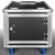 Odyssey Professional Industrial Black Board 8U Slam Rack with Casters