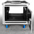 Odyssey Professional Industrial Black Board 8U Slam Rack with Casters