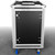 Odyssey Professional Industrial Black Board 16U Slam Rack with Casters