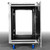 Odyssey Professional Industrial Black Board 16U Slam Rack with Casters