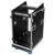 Odyssey 13U Top Slanted 16U Bottom Vertical Pro Combo Rack with Side Table and Casters (Tall Cover)