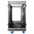 Odyssey 13U Top Slanted 16U Bottom Vertical Pro Combo Rack with Side Table and Casters (Tall Cover)