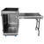 Odyssey 16U Vertical Pro Combo Rack with Side Table and Casters (Flat Top Surface & Tall Lid)
