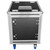 Odyssey Professional Black Industrial Board 12U Slam Rack with Casters