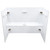 Odyssey Painted Wood Facade-Style Folding DJ Booth – White