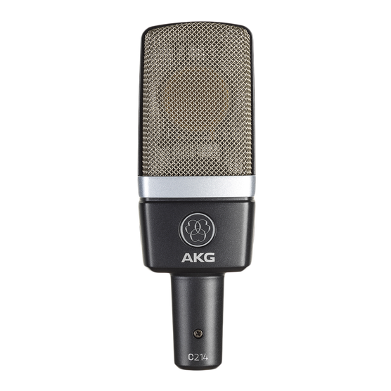 AKG C214 | Professional Large-Diaphragm Condenser Microphone