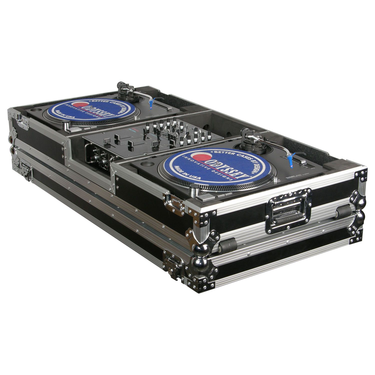 Odyssey 10″ Format DJ Mixer and Two Battle Position