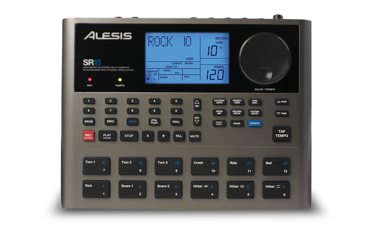 Alesis SR18 | Portable Drum Machine With Effects