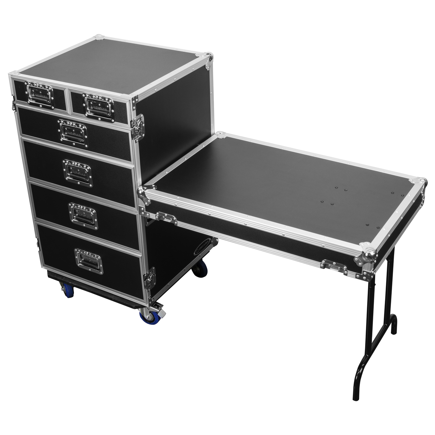 The Rolling Home 洋書 Odyssey Deluxe Six Drawer Workbox Tour Flight Case with