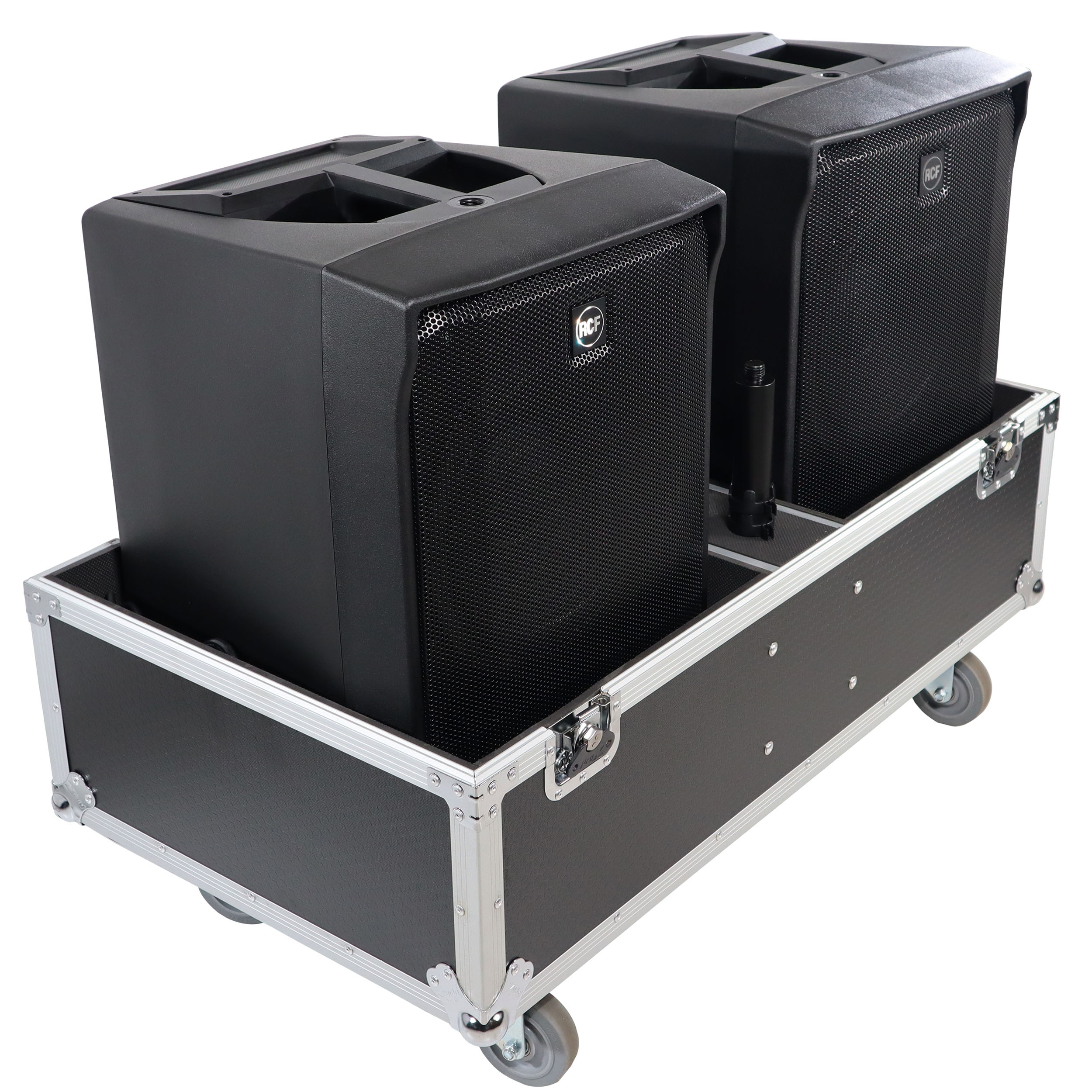 ProX ATA Style Flight-Road Case For RCF EVOX 8 J8 JMIX8 Speaker