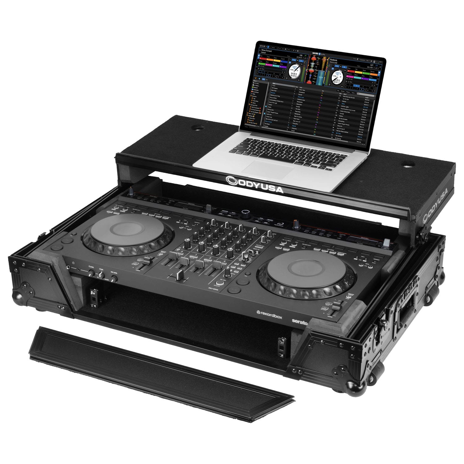 Odyssey AlphaTheta DDJ-GRV6 Case in Black with 1U Rack Space and