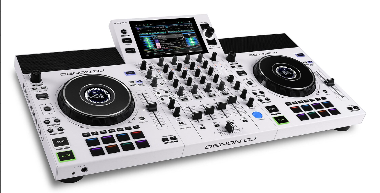 SC Live4 White DJ Controller and Media Player