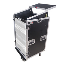 18U Vertical Rack Mount Flight Case with 10U Top for Mixer Combo Amp ...