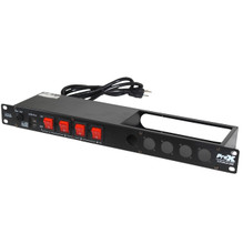 ProX 4 Way Powerkon to Edison AC Power 1U Rack Mountable Power Strip 5x ...